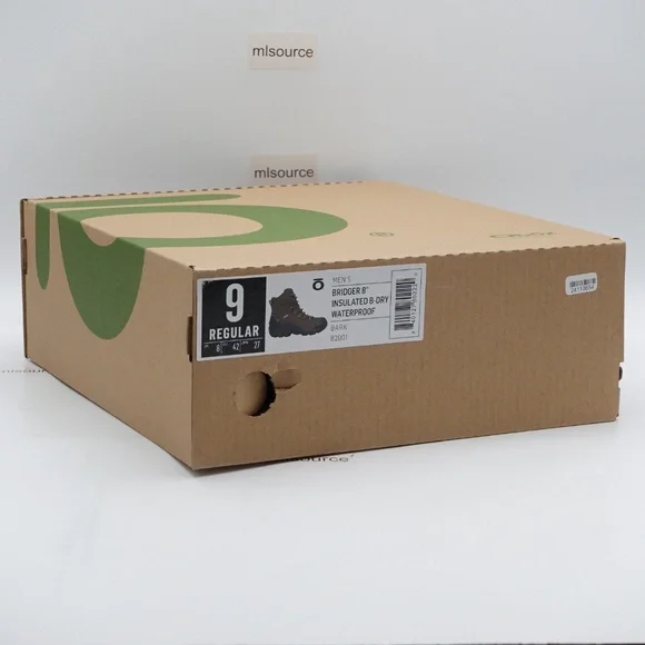 NEW Oboz Bridger 8" Insulated B-Dry Waterproof Hiking Shoes Men's 82001 - Picture 14 of 16